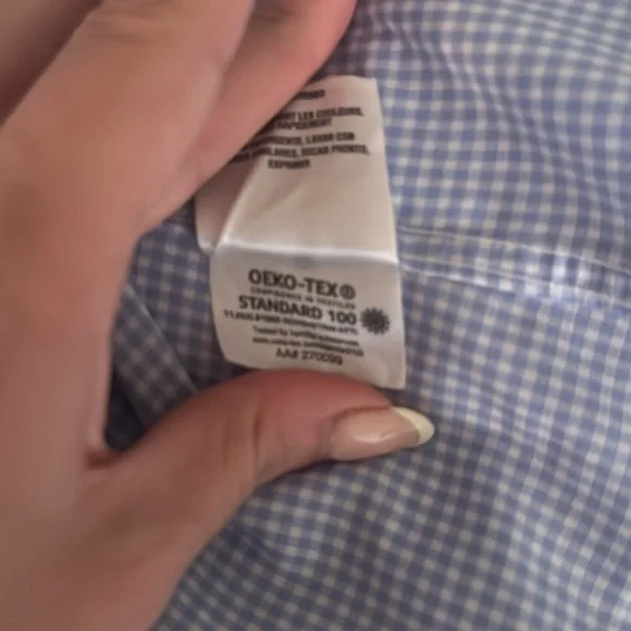 Tommy Hilfiger Men's Slim Fit Non Iron Gingham Dress Shirt -Size M - Picture 9 of 11